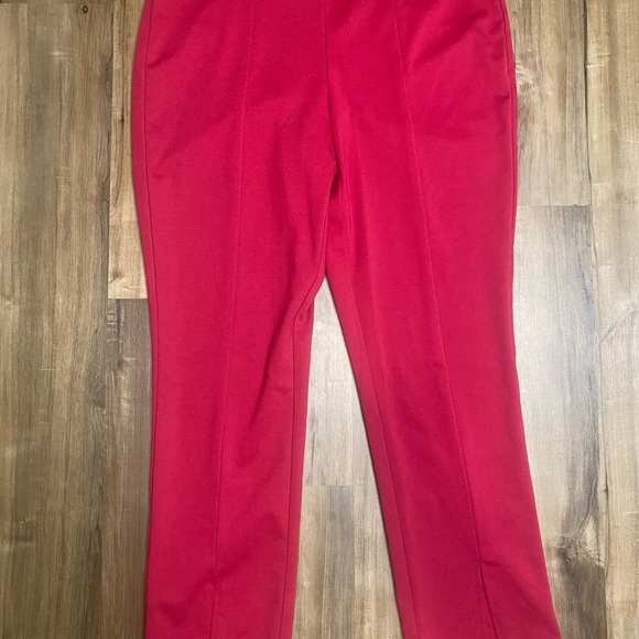 Nine West Pants - Nine West  Red Straight Leg Dress Pants Women's Size Large